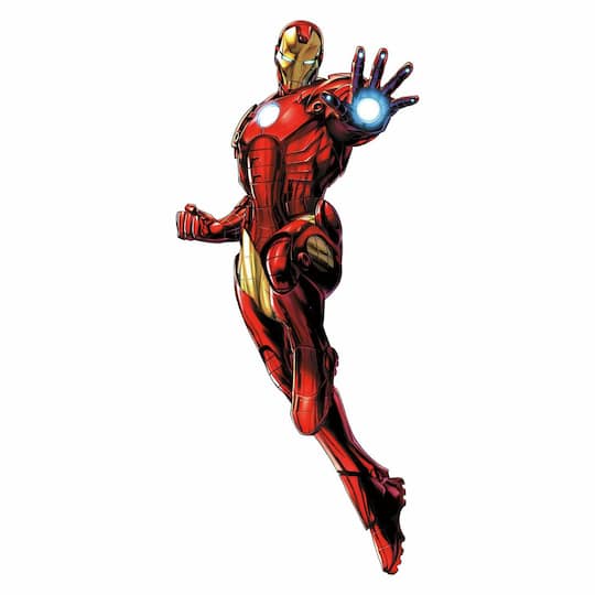 RoomMates Iron Man Peel & Stick Giant Decals with Glow